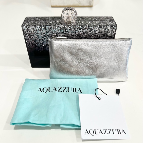 AQUAZZURA Tequila Crystal-Embellished Clutch Bag - Picture 4 of 16